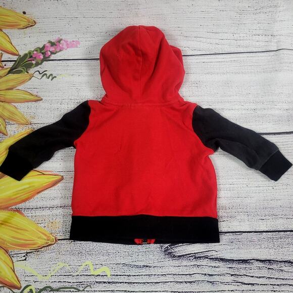 Puma Black and Red Hoodie jacket Size 0-3 Months - Picture 6 of 6